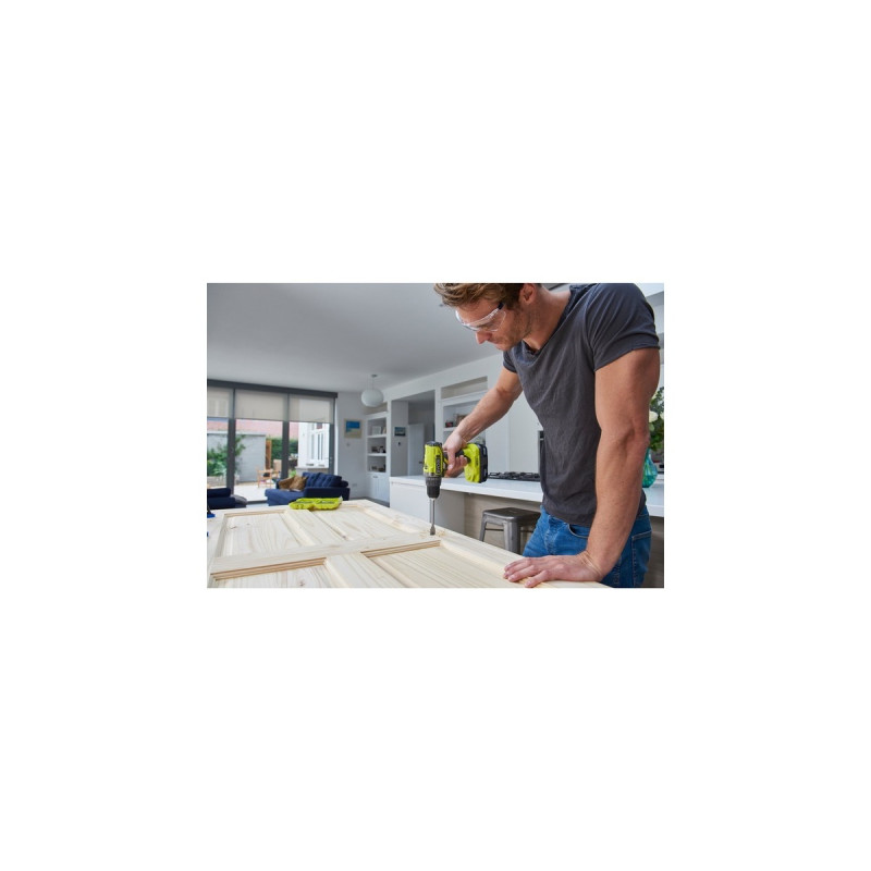 Ryobi ONE+ Akku-Bohrschrauber R18DD2-220S, 18Volt(grün/schwarz, 2x Li-Ionen Akku 2,0Ah, Tasche)