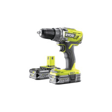 Ryobi ONE+ Akku-Bohrschrauber R18DD3-225S, 18Volt(grün/schwarz, 2x Li-Ionen Akku 2,5Ah)