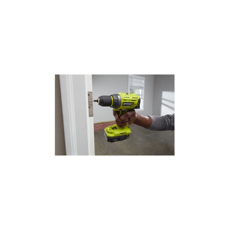 Ryobi ONE+ Akku-Bohrschrauber R18DD7-220S, 18Volt(grün/schwarz, 2x Li-Ionen Akku 2,0Ah, Tasche)