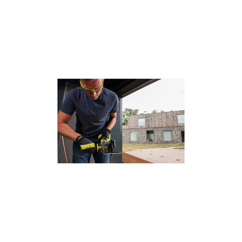 Ryobi ONE+ Akku Combo-Set R18CK4B-252S, 18Volt, Werkzeug-Set(grün/schwarz, Li-Ionen Akku 2,0Ah + 5,0Ah, Bohrschrauber + Stichsäge + Winkelschleifer + Polierer, Tasche)