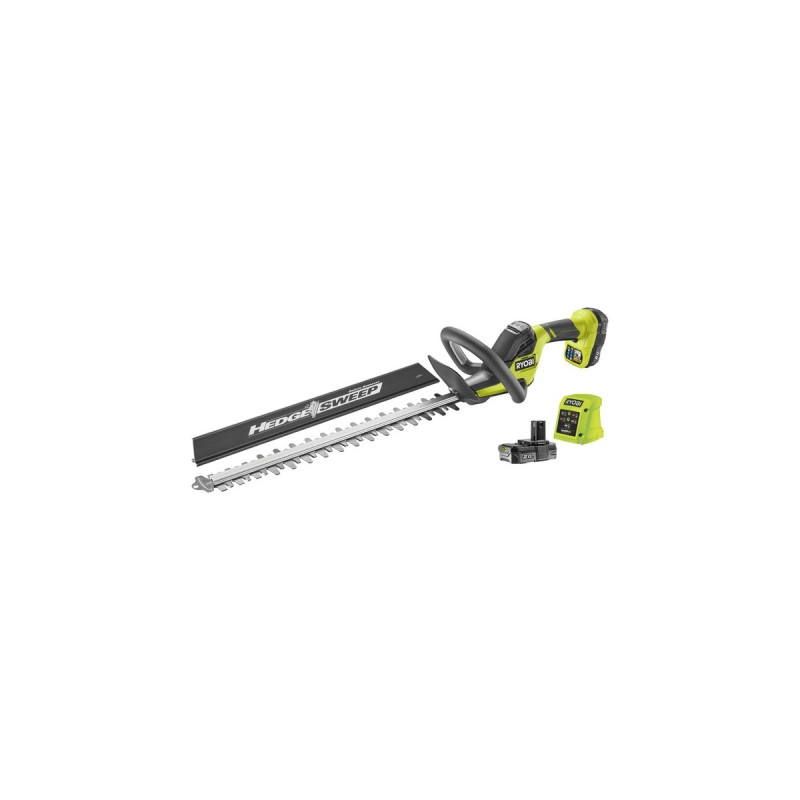 Ryobi ONE+ Akku-Heckenschere RY18HT45A-120, 18Volt(grün/schwarz, Li-Ionen Akku 2,0Ah)