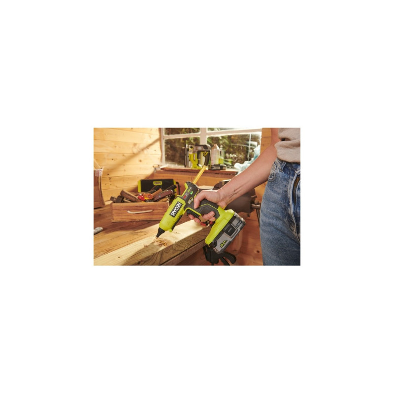 Ryobi ONE+ Akku-Heißklebepistole Vario RGL18-0, 18Volt(grün/schwarz, ohne Akku und Ladegerät)