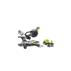 Ryobi ONE+ Akku-Kapp-und Gehrungssäge RMS18190-140G, 18Volt(grün/schwarz, Li-Ionen Akku 4,0Ah)