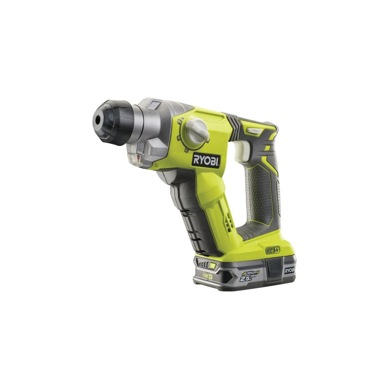 Ryobi ONE+ Akku-Kombihammer R18SDS-125S, 18Volt, Bohrhammer(grün/schwarz, Li-Ionen Akku 2,5Ah)