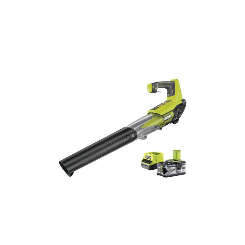 Ryobi ONE+ Akku-Laubgebläse RBL18JB40F, 18Volt(grün/schwarz, Li-Ionen Akku 4,0Ah)