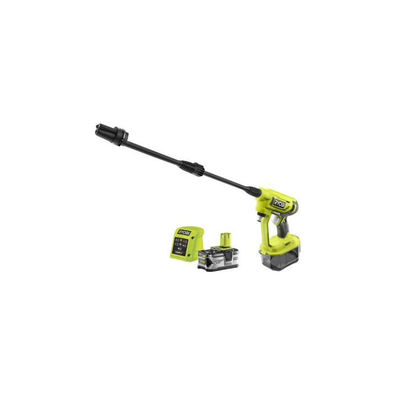 Ryobi ONE+ Akku-Mitteldruckreiniger RY18PW22A-125, 18Volt(grün/schwarz, Li-Ion Akku 2,5Ah)