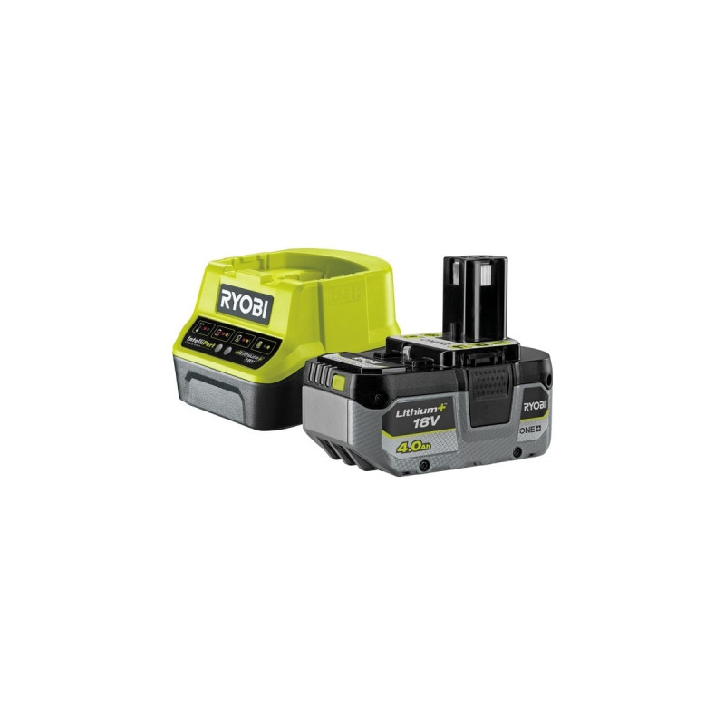 Ryobi ONE+ Akku-Schneebürste RY18ST25A-140, 18Volt, Schneefräse(grün/schwarz, Li-Ionen Akku 4,0Ah, Outlet)