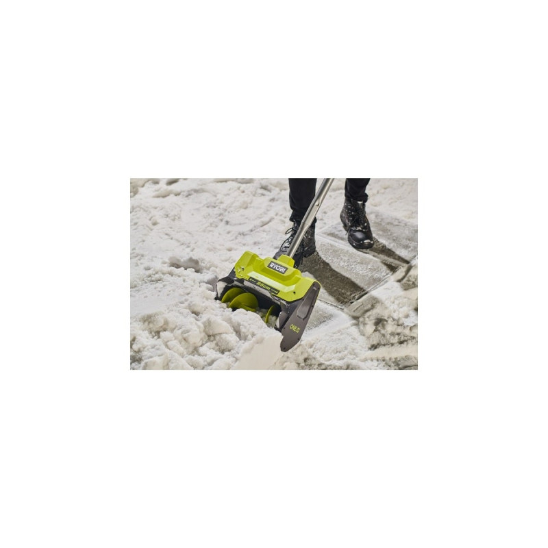 Ryobi ONE+ Akku-Schneebürste RY18ST25A-140, 18Volt, Schneefräse(grün/schwarz, Li-Ionen Akku 4,0Ah, Outlet)