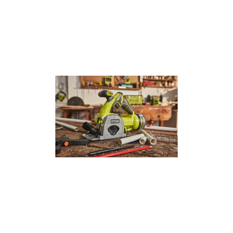 Ryobi ONE+ Akku-Tauchsäge R18MMS-0, 18Volt, Handkreissäge(grün/schwarz, ohne Akku und Ladegerät)