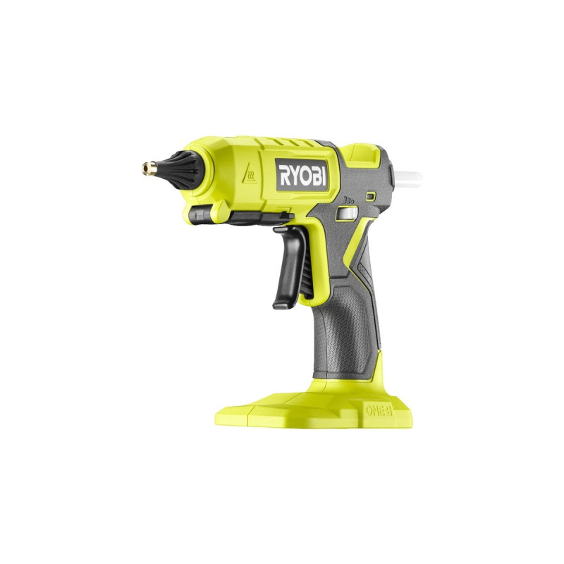 Ryobi ONE+ Heißklebepistole Mini RGLM18-0 mit Akkustation, 18Volt(grün/schwarz, ohne Akku und Ladegerät)