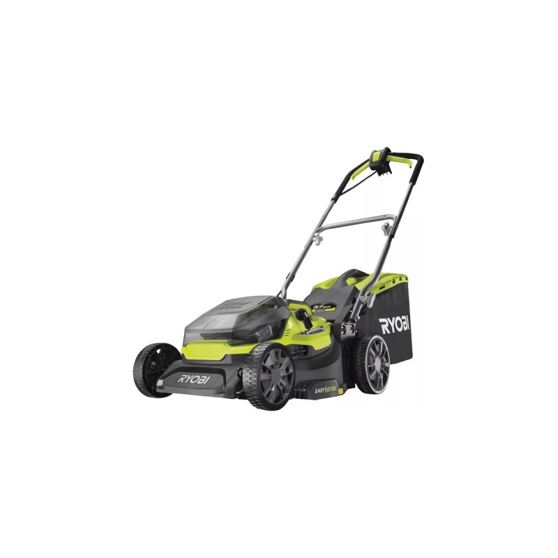 Ryobi ONE+ Hybrid-Rasenmäher RY18LMH37A-225, 18Volt / Kabel(grün/schwarz, 2x 2,5Ah Li-Ionen-Akku)