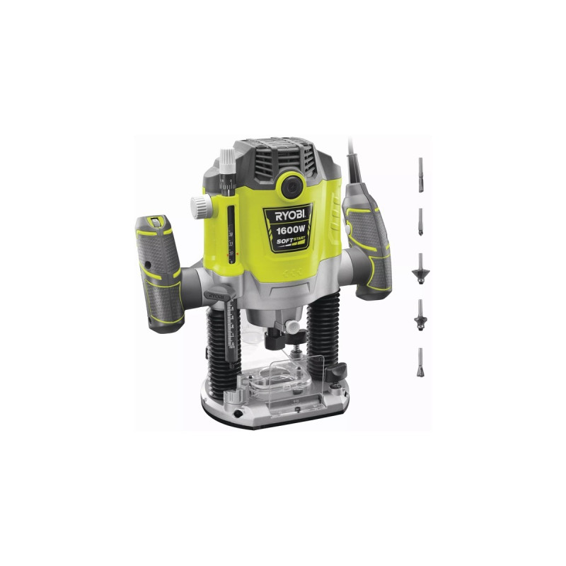 Ryobi Oberfräse RRT1600-K(grün/schwarz, 1.600 Watt, Koffer)