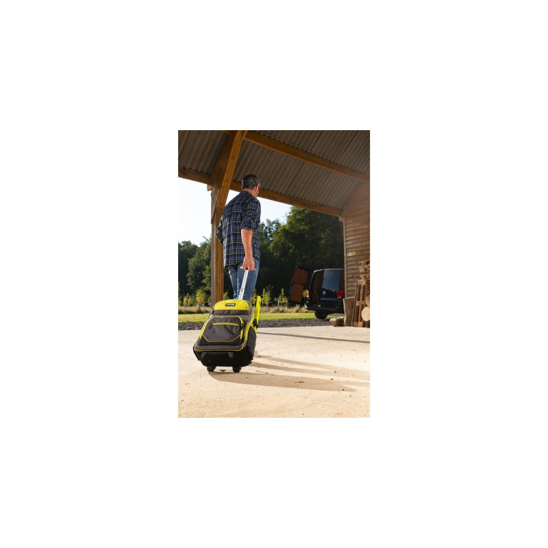 Ryobi Werkzeug-Rucksack RSSBP2(grün/schwarz, mit Laptopfach und Rollen)