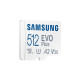 SAMSUNG EVO Plus 512 GB microSDXC (2021), Speicherkarte(weiß, UHS-I U3, Class 10, V30, A2)