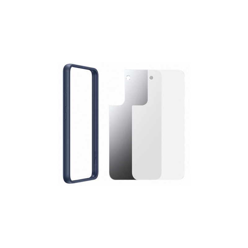 SAMSUNG Frame Cover, Handyhülle(blau/transparent, Samsung Galaxy S22+)