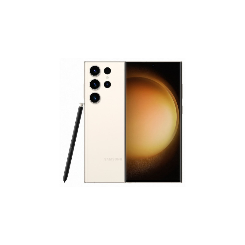 SAMSUNG Galaxy S23 Ultra 256GB, Handy(Cream, Android 13)