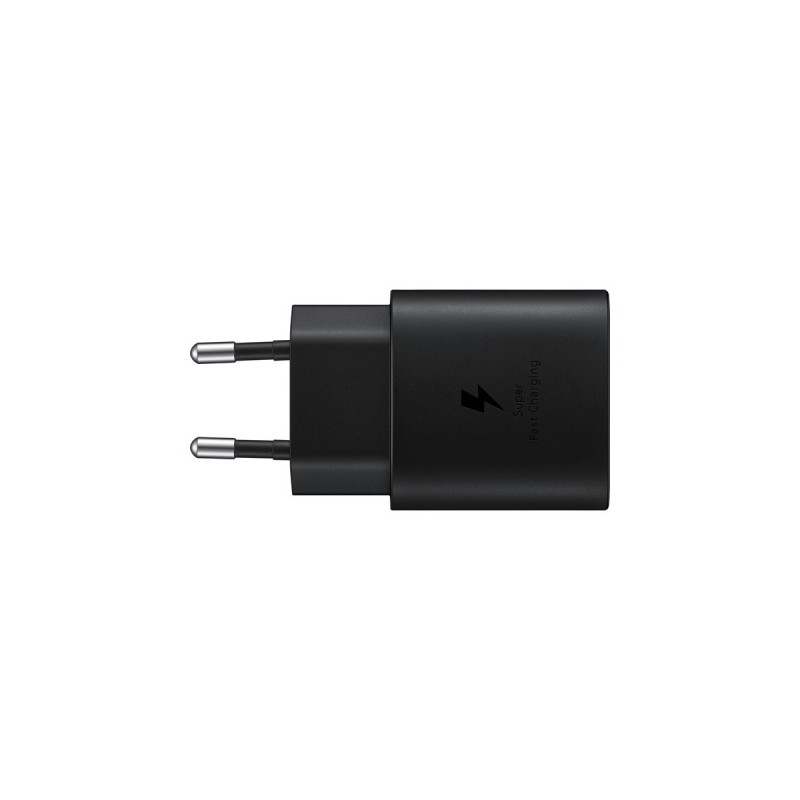 SAMSUNG Ladeadapter mit Schnellladefunktion EP-TA800N, Ladegerät(schwarz, USB Type-C, 25 W)