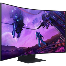 SAMSUNG Odyssey Ark, Gaming-Monitor(139 cm (55 Zoll), schwarz, UltraHD/4K, HDMI 2.1, Free-Sync, 165Hz Panel)