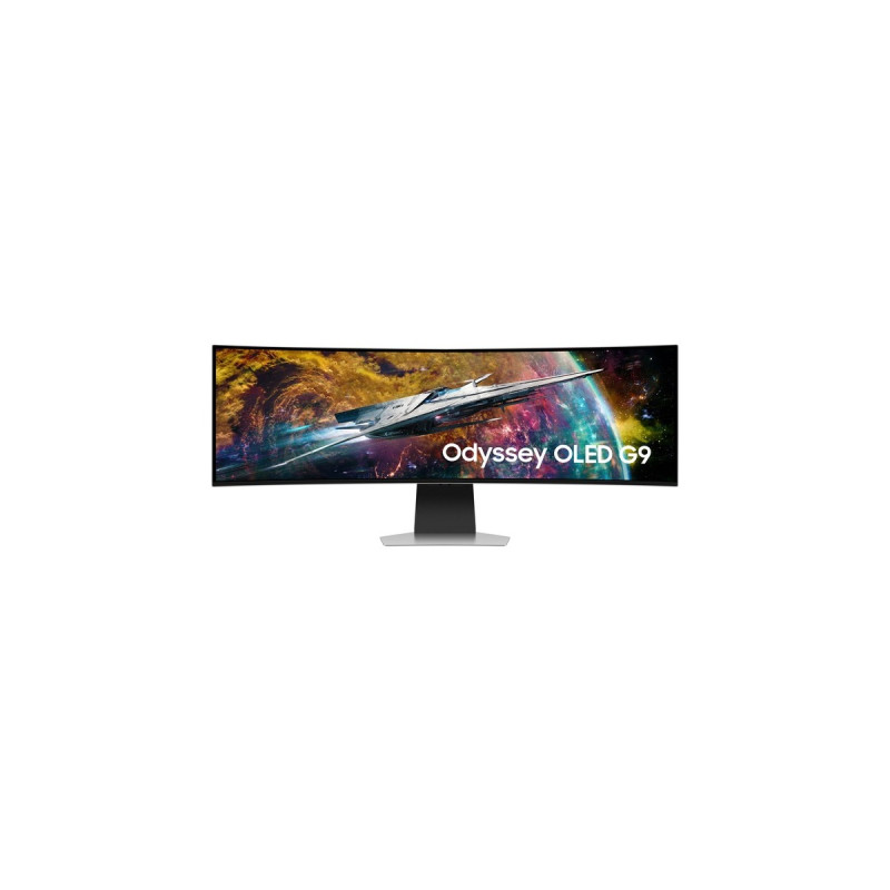 SAMSUNG Odyssey OLED G9 S49CG954SU, OLED-Monitor(124 cm (49 Zoll), silber, DQHD, AMD Free-Sync Premium Pro, HDMI, DisplayPort, 240Hz Panel)