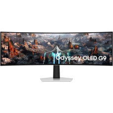SAMSUNG Odyssey S49CG934SUX, OLED-Monitor(124 cm (49 Zoll), silber/schwarz, UWQHD, OLED, HDMI, DisplayPort, USB, 240Hz Panel)