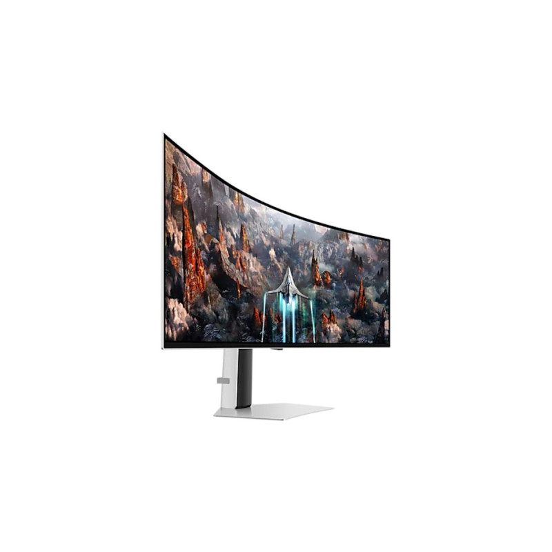 SAMSUNG Odyssey S49CG934SUX, OLED-Monitor(124 cm (49 Zoll), silber/schwarz, UWQHD, OLED, HDMI, DisplayPort, USB, 240Hz Panel)