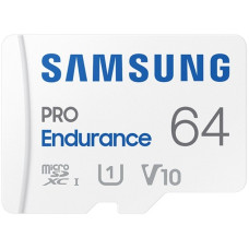 SAMSUNG PRO Endurance 64 GB microSDXC (2022), Speicherkarte(weiß, UHS-I U1, Class 10, V10)