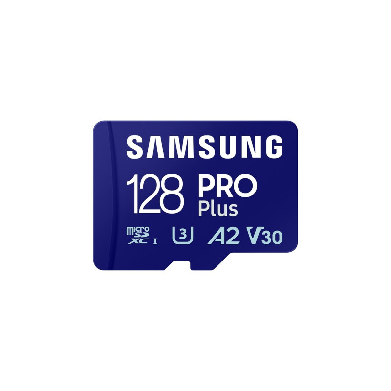 SAMSUNG PRO Plus 128 GB microSDXC (2023), Speicherkarte(blau, UHS-I U3, Class 10, V30, A2)