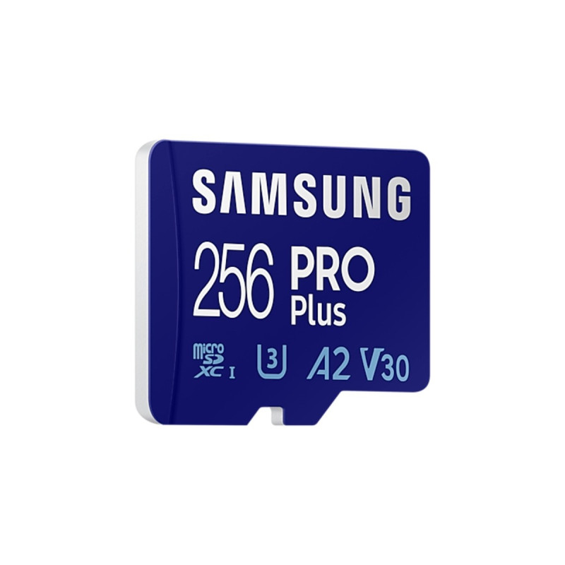 SAMSUNG PRO Plus 256 GB SDXC (2023), Speicherkarte(UHS-I U3, Class 10, V30, inkl. USB-Adapter)