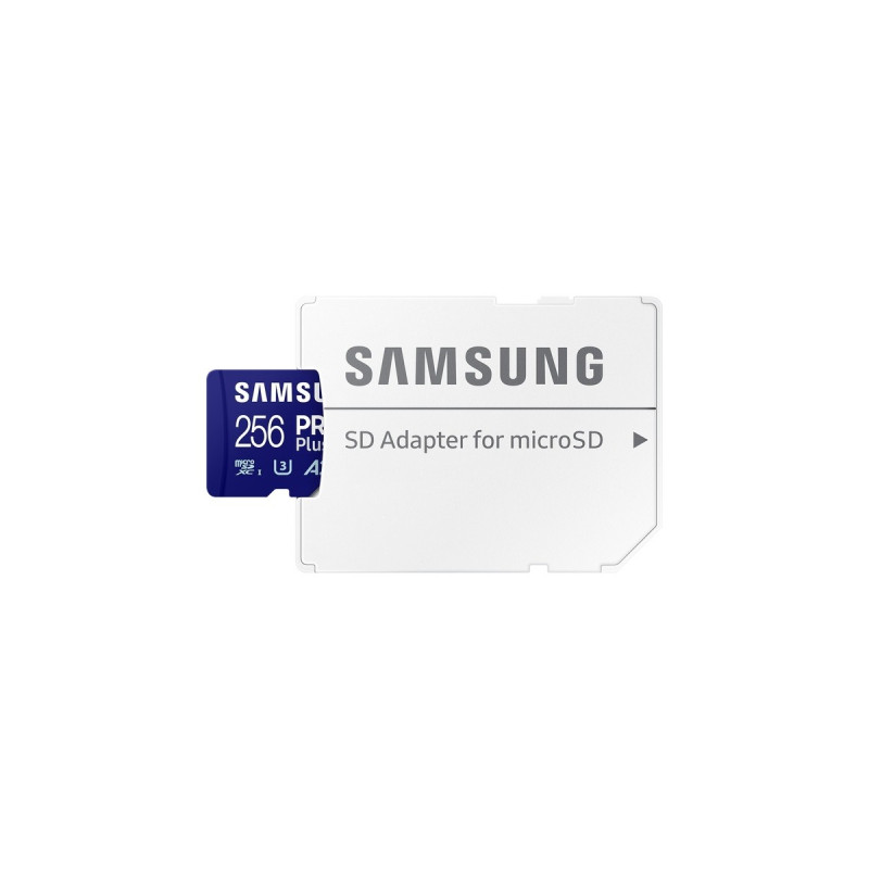SAMSUNG PRO Plus 256 GB microSDXC (2023), Speicherkarte(blau, UHS-I U3, Class 10, V30, A2)