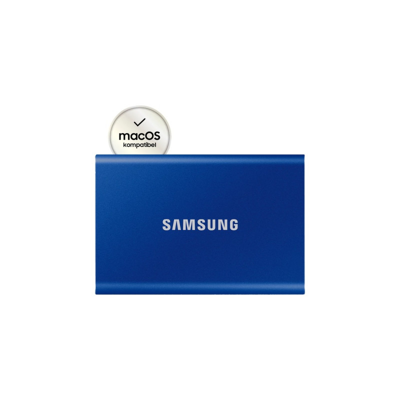 SAMSUNG Portable SSD T7 1TB, Externe SSD(blau, USB-C 3.2 Gen 2 (10 Gbit/s), extern)