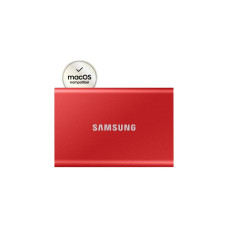 SAMSUNG Portable SSD T7 1TB, Externe SSD(rot, USB-C 3.2 Gen 2 (10 Gbit/s), extern)