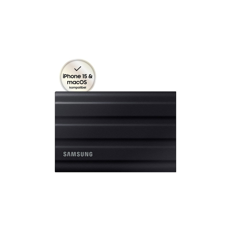 SAMSUNG Portable SSD T7 Shield 1 TB, Externe SSD(schwarz, USB-C 3.2 Gen 2 (10 Gbit/s), extern)