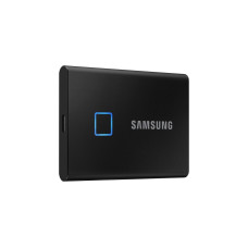 SAMSUNG Portable SSD T7 Touch 1TB, Externe SSD(schwarz, USB-C 3.2 Gen 2 (10 Gbit/s), extern)