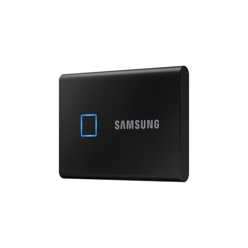 SAMSUNG Portable SSD T7 Touch 1TB, Externe SSD(schwarz, USB-C 3.2 Gen 2 (10 Gbit/s), extern)