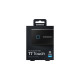 SAMSUNG Portable SSD T7 Touch 1TB, Externe SSD(schwarz, USB-C 3.2 Gen 2 (10 Gbit/s), extern)