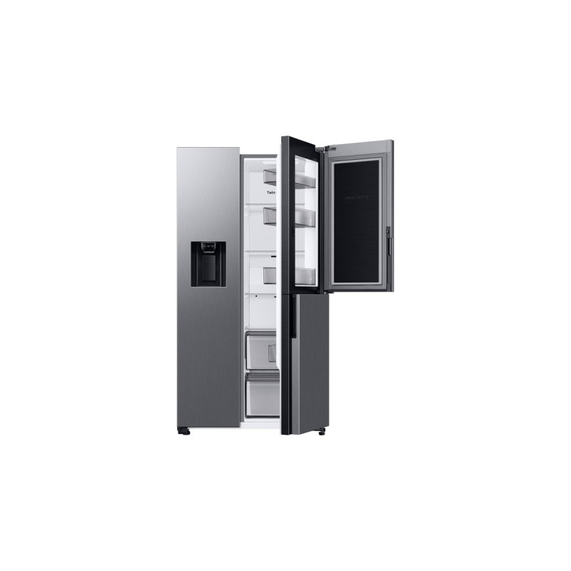 SAMSUNG RH68B8521S9/EG, Side-by-Side(edelstahl/silber, Food Showcase Tür, Smart Conversion, Wassertank)