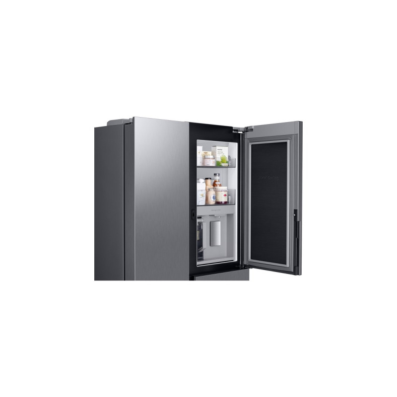 SAMSUNG RH69B8020S9/EG RS8000, Side-by-Side(edelstahl/silber, Food Showcase Tür, Beverage Center, Wassertank)
