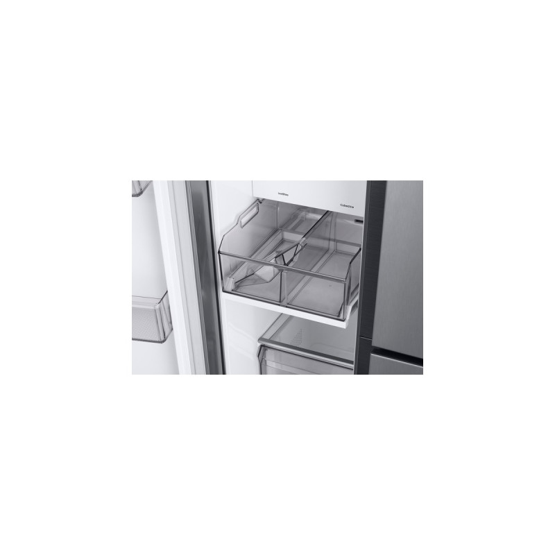 SAMSUNG RH6ACG805DS9EG, Side-by-Side(edelstahl, Food Showcase Tür, AI Energy Mode, Smart Conversion, Wassertank)