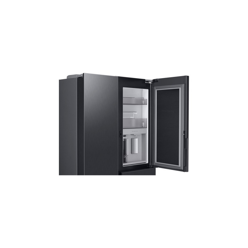 SAMSUNG RH6ACG892DB1EG, Side-by-Side(edelstahl (dunkel), Food Showcase Tür, AI Energy Mode, Smart Conversion, Festwasseranschluss)