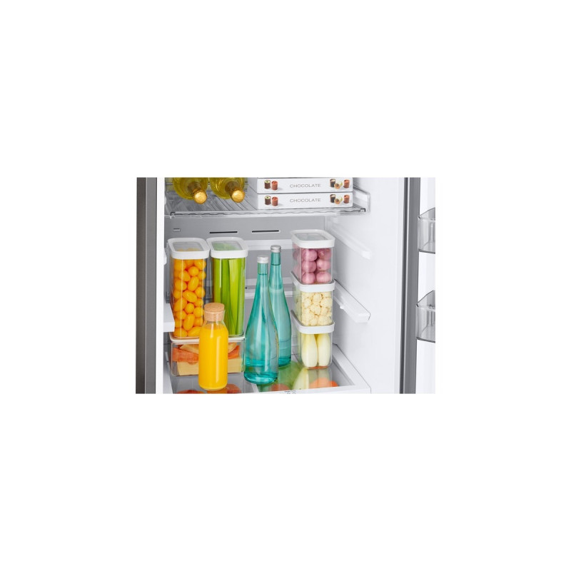 SAMSUNG RL38C7B6BS9/EG Bespoke, Kühl-/Gefrierkombination(edelstahl, AI Energy Mode, Metal Cooling, Cool Select+)