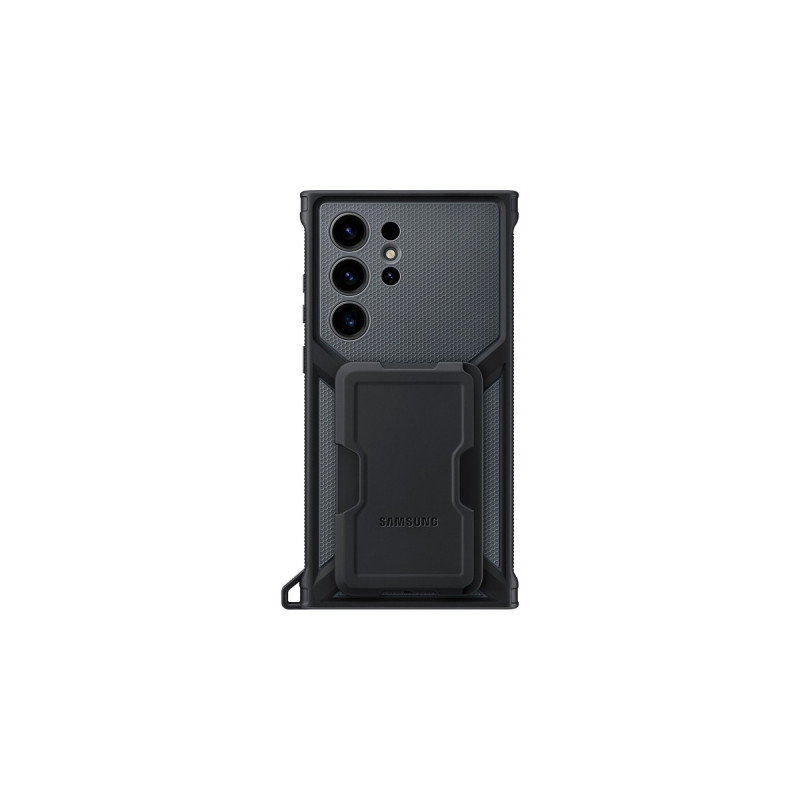 SAMSUNG Rugged Gadget Case, Schutzhülle(schwarz, Samsung Galaxy S23 Ultra)