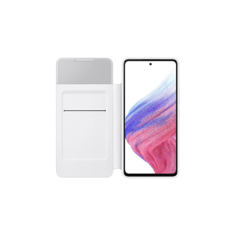 SAMSUNG S View Wallet Cover, Handyhülle(weiß, Samsung Galaxy A53 5G)