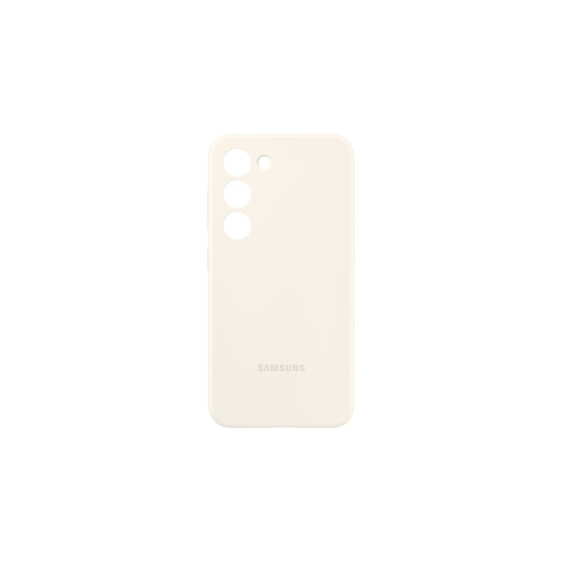 SAMSUNG Silicone Case, Schutzhülle(creme, Samsung Galaxy S23)