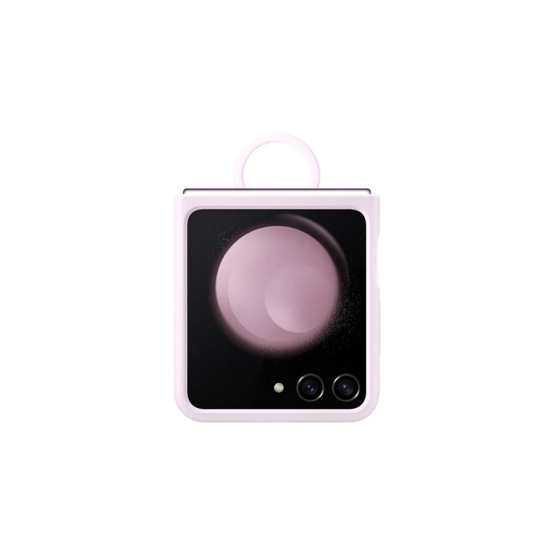 SAMSUNG Silicone Case mit Ring, Handyhülle(lavendel, Samsung Galaxy Z Flip5)