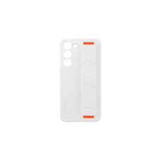 SAMSUNG Silicone Grip Case, Schutzhülle(weiß/orange, Samsung Galaxy S23+)