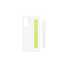 SAMSUNG Slim Strap Cover, Handy(weiß/gelb, Samsung Galaxy S21 FE)