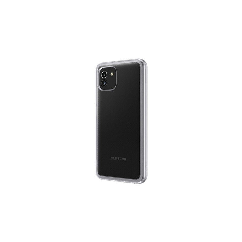 SAMSUNG Soft Clear Cover, Handyhülle(transparent, Samsung Galaxy A03)