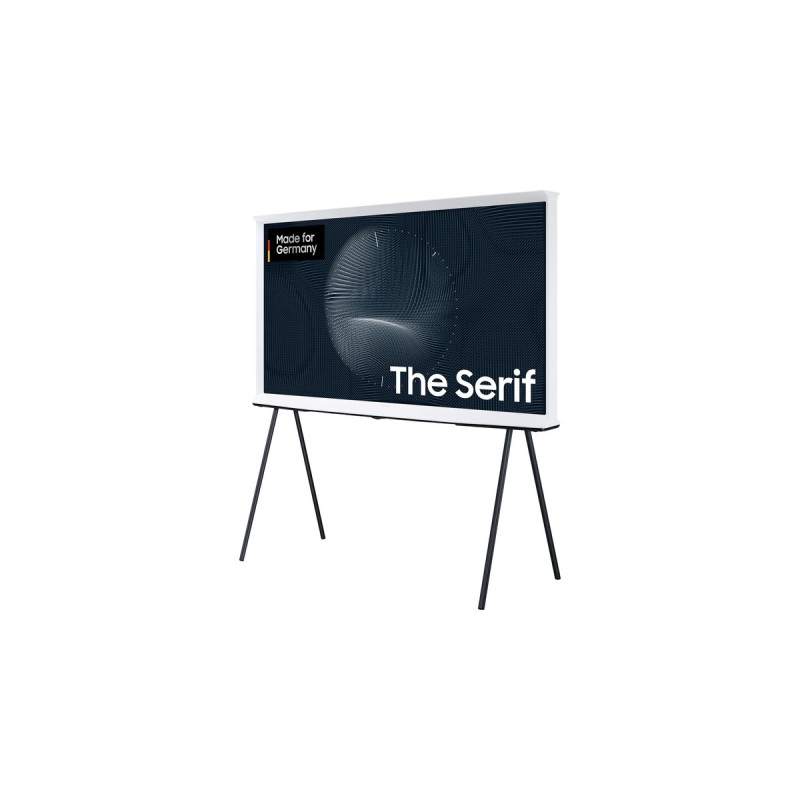 SAMSUNG The Serif GQ-50LS01BG, QLED-Fernseher(125 cm (50 Zoll), weiß/schwarz, UltraHD/4K, SmartTV, WLAN, Bluetooth, HDR10+)