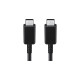USB-C Stecker(schwarz, 1 Meter, PD, Laden mit bis zu 100 Watt)
