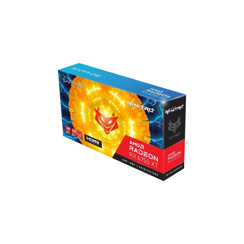 SAPPHIRE Radeon RX 6750 XT NITRO+ GAMING OC, Grafikkarte(RDNA 2, GDDR6, 3x DisplayPort, 1x HDMI 2.1, Outlet)